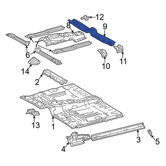 Toyota OE - Rear Floor Pan Reinforcement