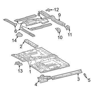 Toyota OE - Pillars, Rocker & Floor - Floor