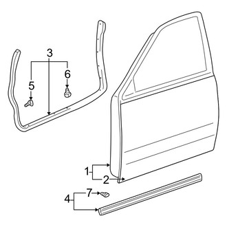 Toyota OE - Front Door - Door & Components