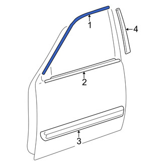 Toyota OE - Front Left Door Reveal Molding