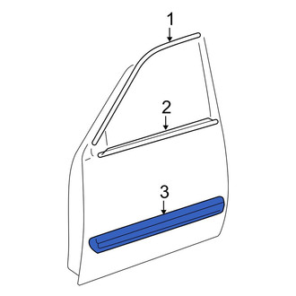 Toyota OE - Front Left Door Molding