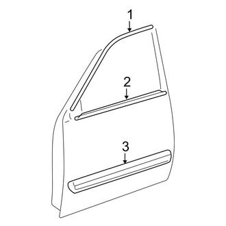 Toyota OE - Front Door - Exterior Trim