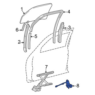 Toyota OE - Front Left Window Motor