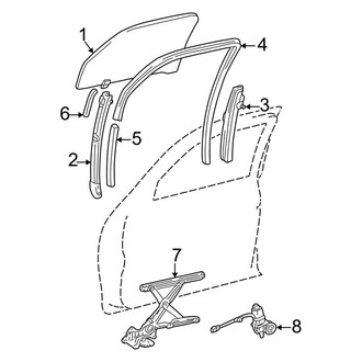 Toyota OE - Front Door - Glass & Hardware