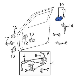 Toyota OE - Front Right Outer Exterior Door Handle