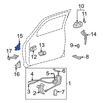 Toyota OE - Front Left Lower Door Hinge