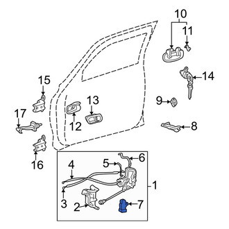 Toyota OE - Front Left Door Lock Actuator Motor