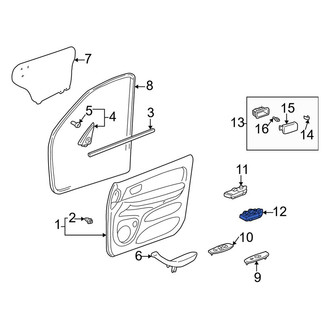 Toyota OE - Front Left Door Window Switch