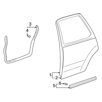 Toyota OE - Rear Door - Door & Components