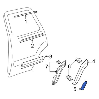 Toyota OE - Rear Left Stone Guard
