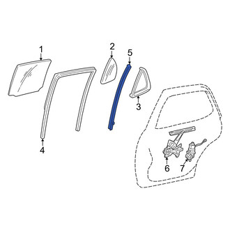 Toyota OE - Rear Left Door Window Division Bar