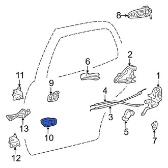 Toyota OE - Front Left Interior Door Handle Trim