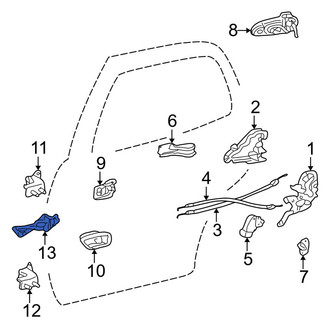 Toyota OE - Rear Left Door Check