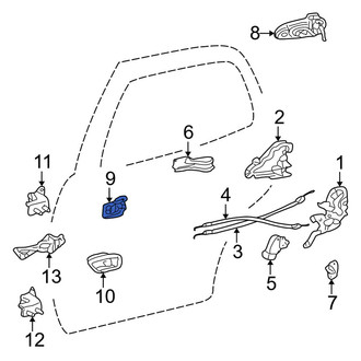 Toyota OE - Rear Right Inner Interior Door Handle