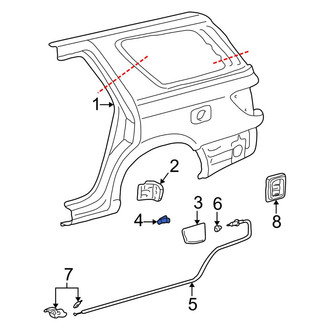 Toyota OE - Fuel Door Spring