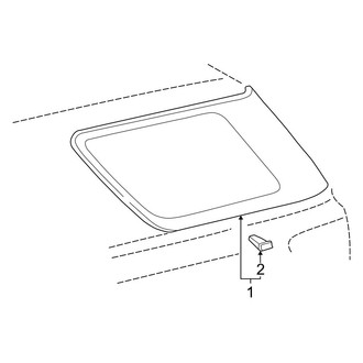 Toyota OE - Quarter Panel - Glass