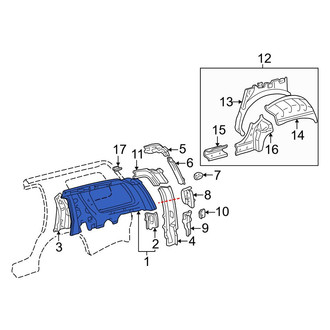 Toyota OE - Rear Left Inner Quarter Panel