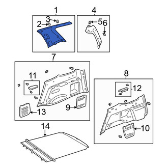 Toyota OE - Left Body C-Pillar Trim Panel