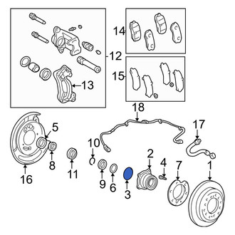 Toyota OE - Rear Wheel Hub O-Ring