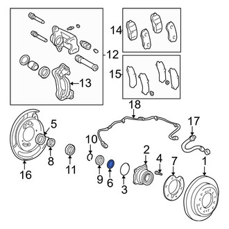 Toyota OE - Rear Axle Nut Washer