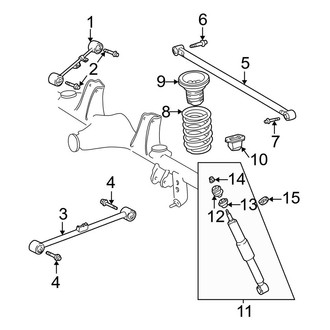 Toyota OE - Rear Suspension - Suspension Components