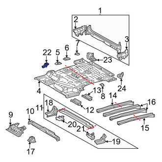 Toyota OE - Rear Floor Extension