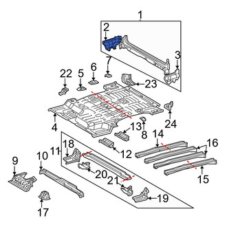 Toyota OE - Right Rear Body Reinforcement Plate