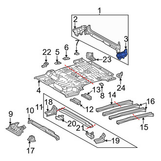 Toyota OE - Left Rear Body Reinforcement Plate