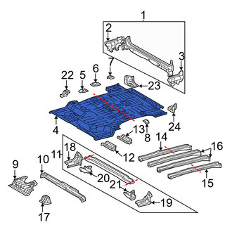 Toyota OE - Rear Floor Pan