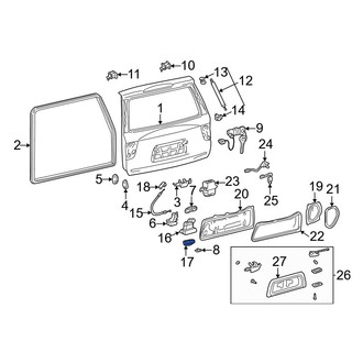 Toyota OE - Lower Liftgate Latch Cover