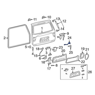 Toyota OE - Rear Back Glass Release Switch