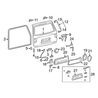 Toyota OE - Lift Gate - Gate & Hardware