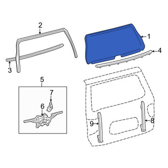 Toyota OE - Rear Liftgate Glass