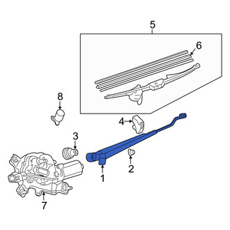 Toyota OE - Rear Wiper Arm