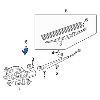 Toyota OE - Rear Back Glass Washer Nozzle