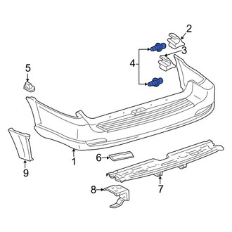 Toyota OE - Rear Bumper Cover Bracket
