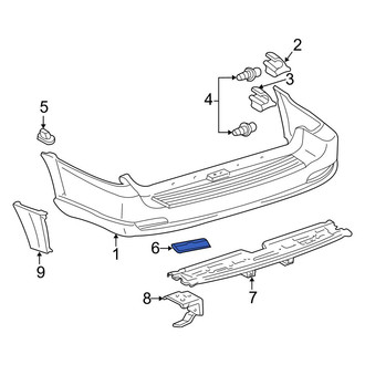 Toyota OE - Rear Right Reflector Panel
