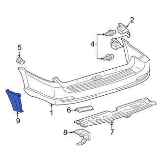 Toyota OE - Rear Left Bumper Trim