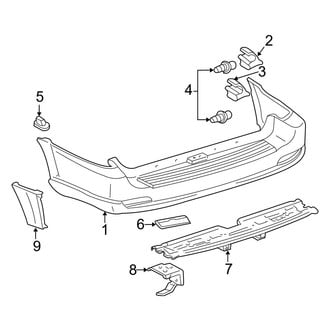 Toyota OE - Rear Bumper - Bumper & Components