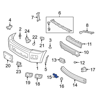 Toyota OE - Front Bumper Impact Bar Bracket