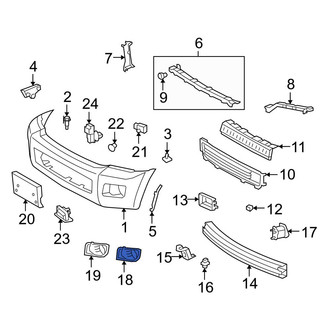 Toyota OE - Front Bumper Cover Spacer Panel