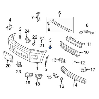 Toyota OE - Front Bumper Cover Retainer