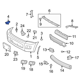 Toyota OE - Front Right Bumper Guide