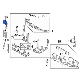 Toyota OE - Front Radiator Support Splash Shield