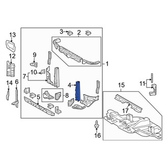 Toyota OE - Front Left Radiator Support Panel Reinforcement