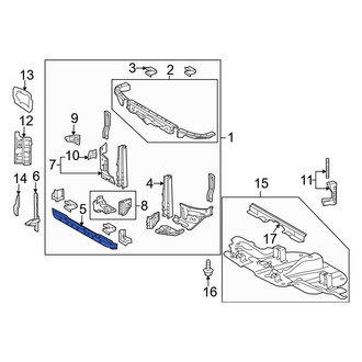 Toyota OE - Front Lower Radiator Support Tie Bar