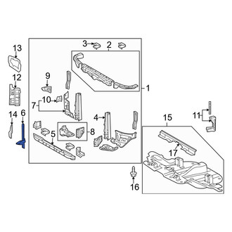 Toyota OE - Front Hood Latch Support