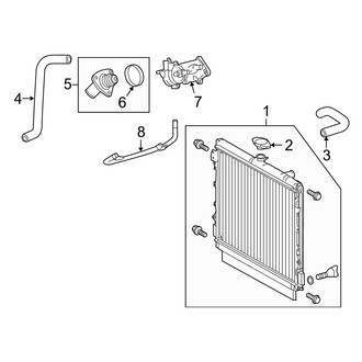 Toyota OE - Cooling - Radiator & Components (4.6L)