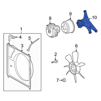 Toyota OE - Engine Cooling Fan Clutch Bracket