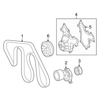Toyota OE - Cooling - Belts & Pulleys (Limited / Platinum / SR5)